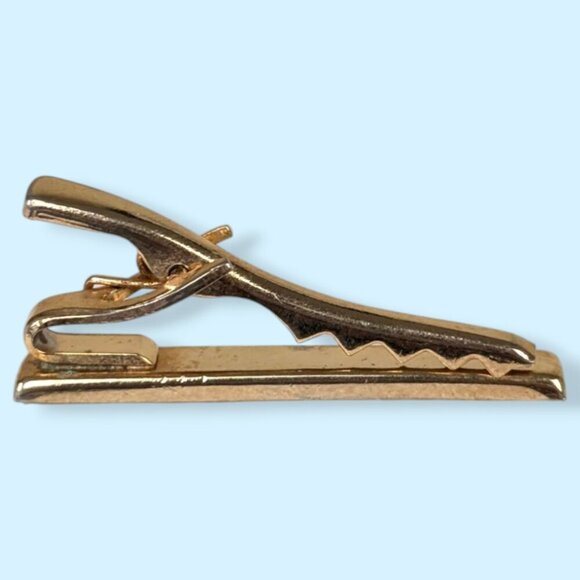 (2/$20) Vintage Mother of Pearl Small Tie Clip - Picture 5 of 6